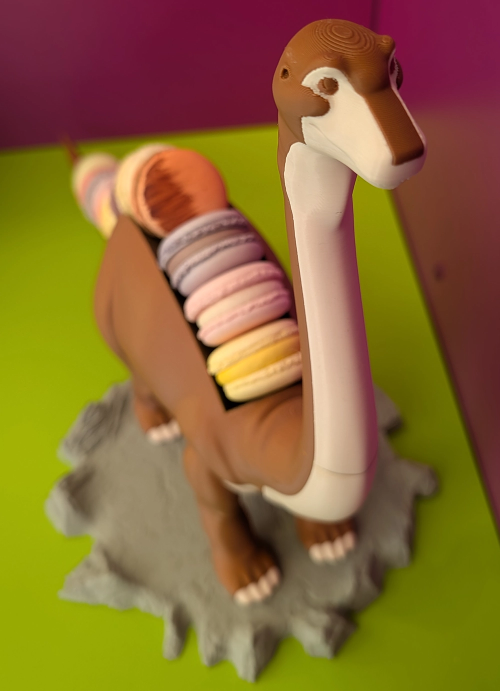 Présentoir dinosaure, vue 1